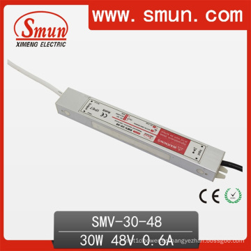 30W 48VDC 0.6A fuente de alimentación de conmutación IP67 LED impermeable